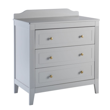 Commode avec plan à langer gris opéra maison charlotte