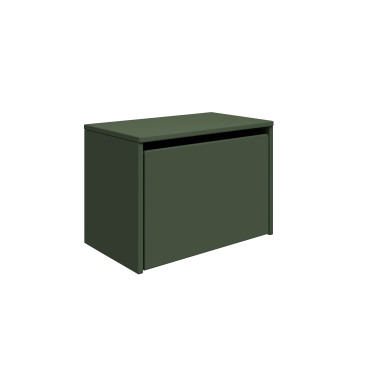 Banc de rangement avec caisson à roulettes Flexa Dots 3 en 1 vert foncé