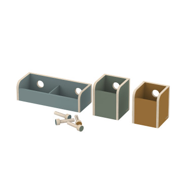 Casiers de rangement en bois enfant Flexa gamme Play