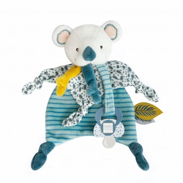 Doudou koala attache sucette 2 en 1 , yoca le koala de doudou et compagnie