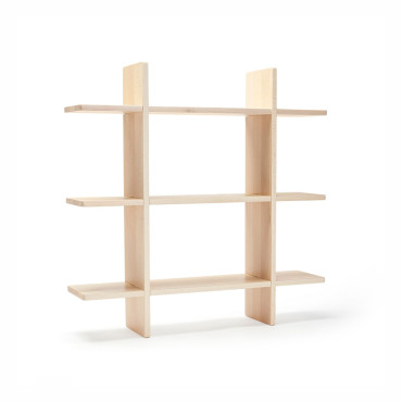 Etagère murale en bois quadrillée minimaliste kid's concept