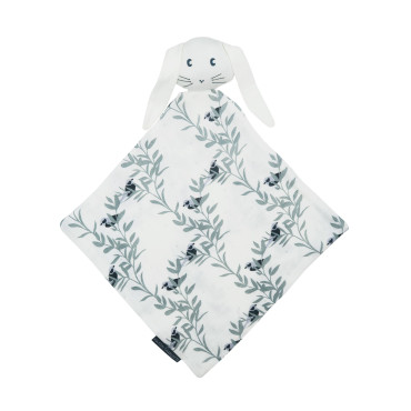 Doudou Lapin en gaze de coton 30 x 30 cm Edgar Maison Charlotte monceau