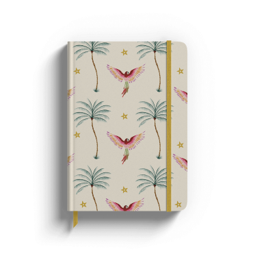 Bullet journal design pastel et perroquet