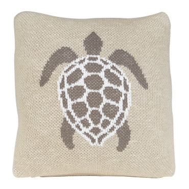 coussin tortue en tricot quax 30x30