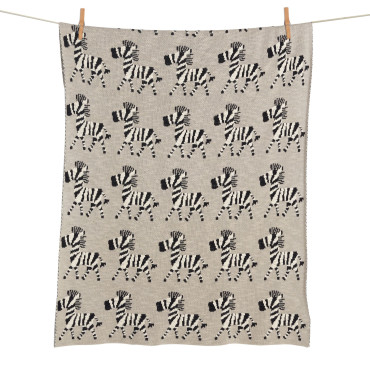 Couverture Tricot XL - Zèbre