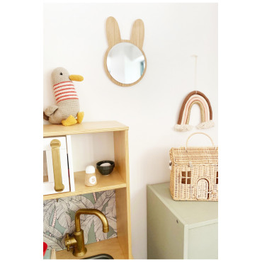 Miroir Lapin bois