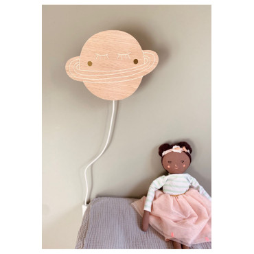 Applique murale Planète en Bois April Eleven Déco enfant Espace