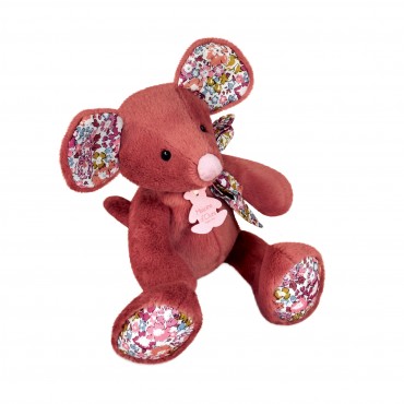 Peluche Souris Terracotta - 25 cm - Copains Câlins Histoire d'Ours
