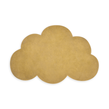 tapis nuage jaune moutarde
