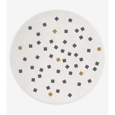 Tapis Rond motif géométrique 150cm
