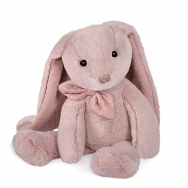 Peluche Lapin Rose 40 cm Preppy Chic - Histoire d'ours