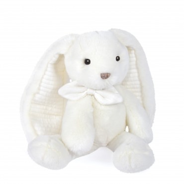 Peluche Lapin Banc 30 cm Preppy Chic - Histoire d'ours