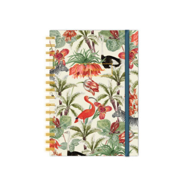carnet A5 spirale élastique collection du Rijksmuseum flamant rose