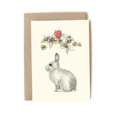 Carte postale Lapin avec...