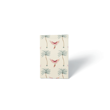 Lot de 2 bloc notes A6 motif perroquet et et ikat bleu