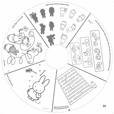 Coloriages géant Miffy - Recharges feuilles Drawin'Table Little Friends