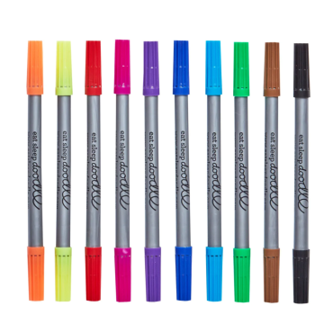 Set de 10 feutres lavables pour textile
