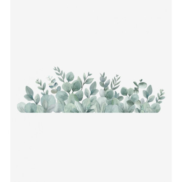 Grand sticker eucalyptus en feuillage pastel - Lilipinso