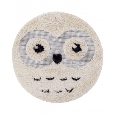 Tapis rond hibou diamètre 120cm