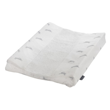 Housse matelas à langer 44 x 66 cm éponge maison charlotte lapin belleville