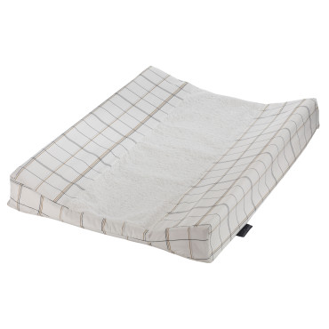 Housse matelas à langer 44 x 66 cm éponge maison charlotte a carreaux saint honoré