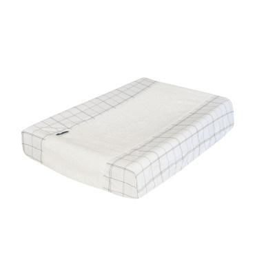 housse matelas à langer éponge 50x70 cm maison charlotte à carreaux saint honoré