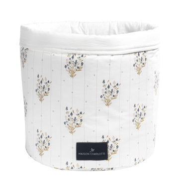 Panier de rangement en tissu pour la table à langer 34x30 cm Maison Charlotte Madeleine