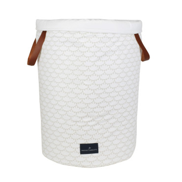 Panier à jouets en tissu 34x30 maison charlotte rivoli