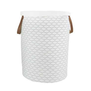 Panier à jouets en tissu 34x30 maison charlotte rivoli