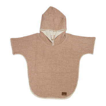 Poncho de bain et plage enfant en mousseline quax