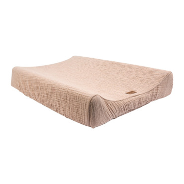 Housse de matelas à langer double gaze de coton 50x70cm