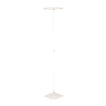 Support de ciel de lit rond 150cm blanc