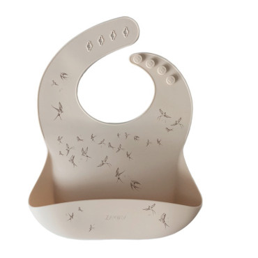 Bavoir en silicone -...