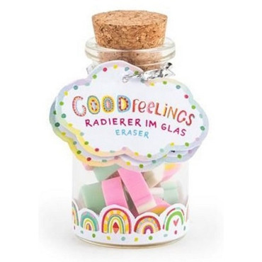 Gomme en verre arc-en-ciel