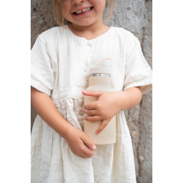 Gourde enfant isotherme rose pâle