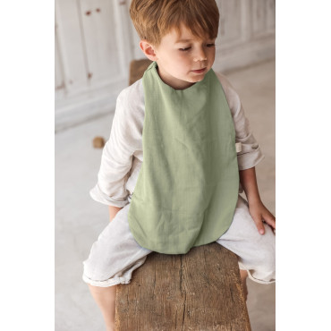 Serviette de table bavoir vert clair Gab