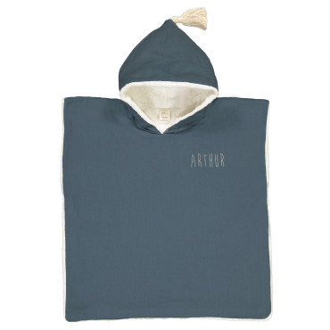 Poncho enfant bain plage Malo bleu
