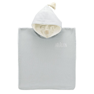 Poncho enfant bain plage Malo rayé