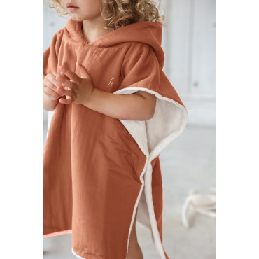 Poncho enfant bain plage Malo rose