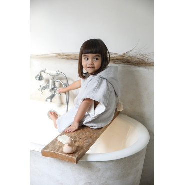 Poncho enfant bain plage Malo rayé