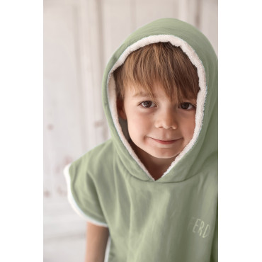 Poncho enfant bain plage Malo amande