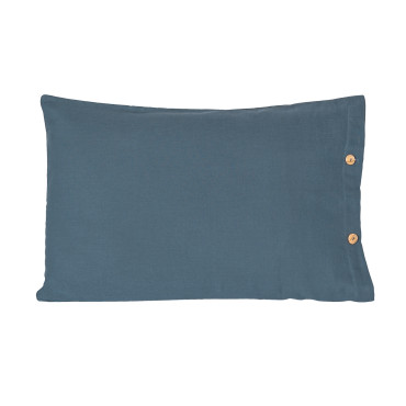 Taie d'oreiller petit picotin bleu 40x60 cm
