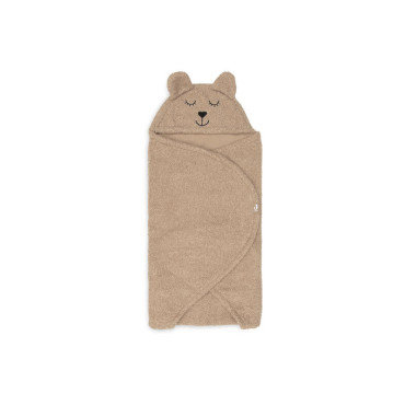 Couverture portefeuille bear boucle Jollein Biscuit