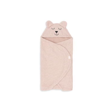 Couverture portefeuille bear boucle Jollein Wild Pink