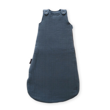 Gigoteuse hiver gaze de coton 6-18 mois Maison Charlotte bleu