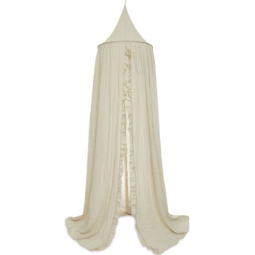Ciel de lit Vintage à volants Jollein nougat