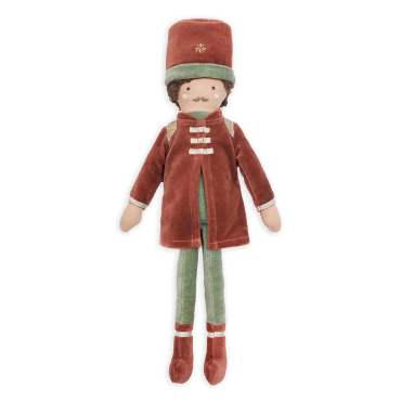 Poupée de Noël Casse-Noisette rouge Avery Row London