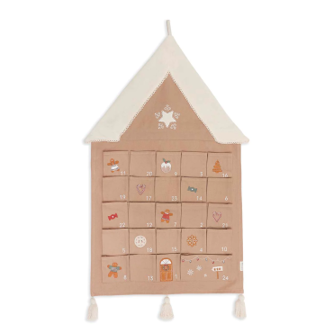 Calendrier de l'avent maison pain d'épices marron Avery Row