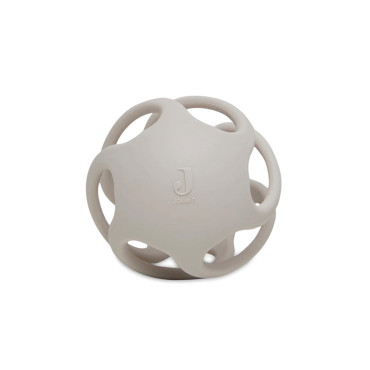 Balle anneau de dentition en Silicone de chez Jollein couleur nougat gris diamètre 9.5cm sans BPA ni PVC