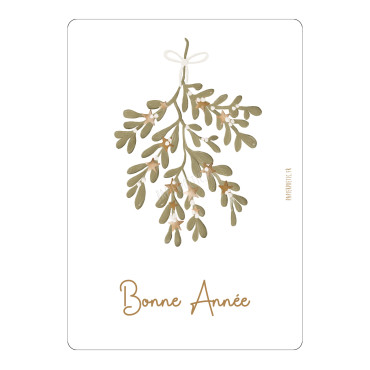 Carte 'Branche de gui' - Papier Poetic